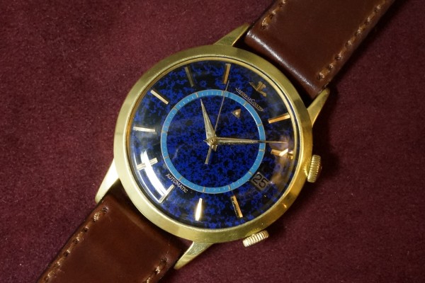 Jaeger Lecoultre Memovox Lapis Lazuli Dial 18KYG Ultra Rare（ＯＴ-03／1950ｓ)の詳細写真7枚目