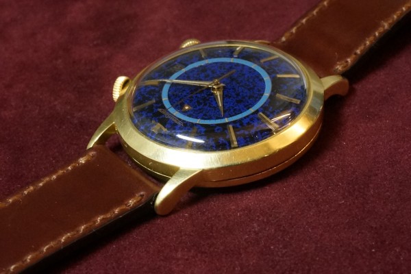 Jaeger Lecoultre Memovox Lapis Lazuli Dial 18KYG Ultra Rare（ＯＴ-03／1950ｓ)の詳細写真11枚目