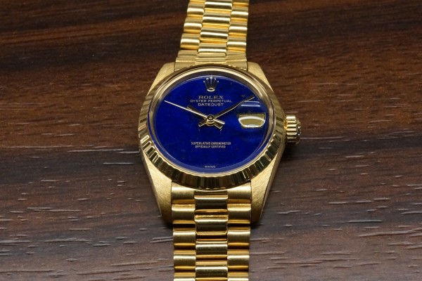 レディース ロレックス Ref-6917/8 DATE-JUST Lapis lazuli Dial（LR-01／1977年)の詳細写真4枚目
