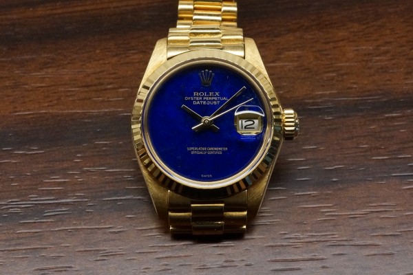 レディース ロレックス Ref-6917/8 DATE-JUST Lapis lazuli Dial（LR-01／1977年)の詳細写真8枚目