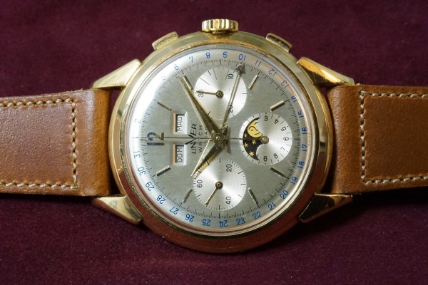 UNVER WATCH Triple Calendar Moonphase クロノグラフ Jumbo（CH-01／1940ｓ)の詳細写真4枚目