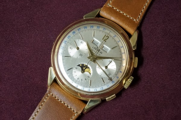 UNVER WATCH Triple Calendar Moonphase クロノグラフ Jumbo（CH-01／1940ｓ)の詳細写真5枚目