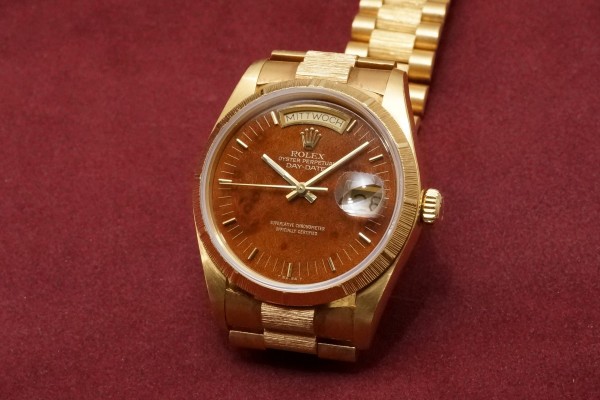 ロレックス デイデイト Ref-18078 Mahogany Dial（RO-02／1984年)の詳細写真3枚目