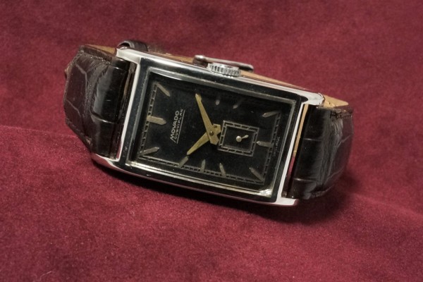 MOVADO CURVIPLAN BLACK DIAL LONG RECTANGLE（OT-03／1930ｓ)の詳細写真1枚目