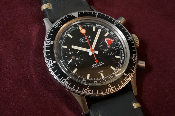 AUSTIN Premier AVIATOR SEA DIVER クロノグラフ（CH-01／1960ｓ)の詳細写真1枚目
