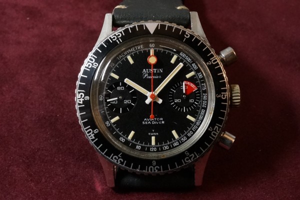 AUSTIN Premier AVIATOR SEA DIVER クロノグラフ（CH-01／1960ｓ)の詳細写真5枚目