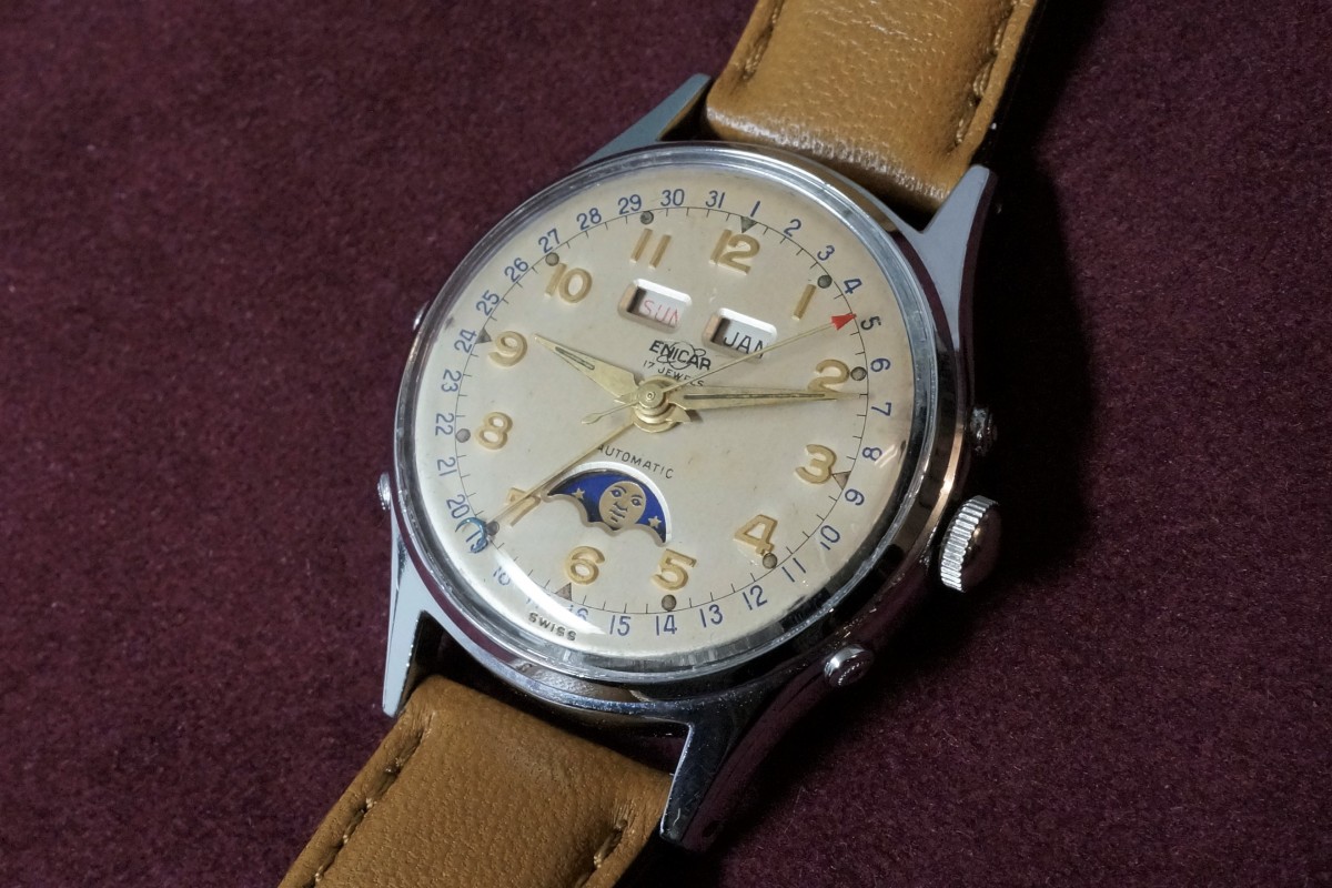 ENICAR Triple Calendar Moon Phase Antomatic（OT-01／1950ｓ