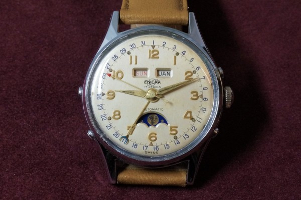 ENICAR Triple Calendar Moon Phase Antomatic（OT-01／1950s