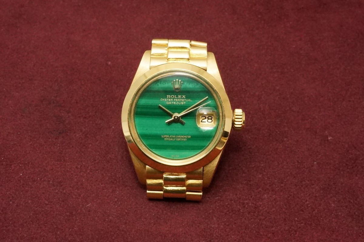 レディース ロレックス デイトジャスト Ref-6916/8 Malachite