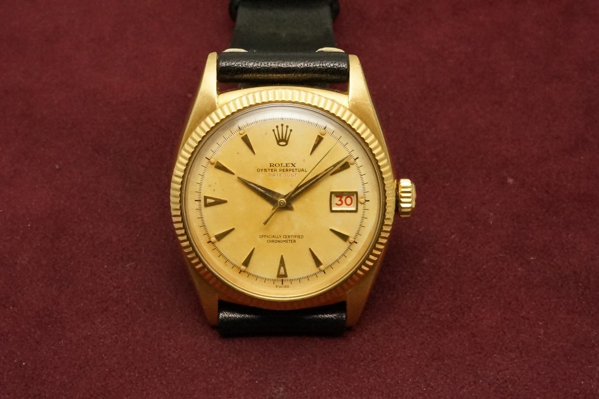 ロレックス OLD デイトジャスト Ref-6305YG（RO-39／1954年