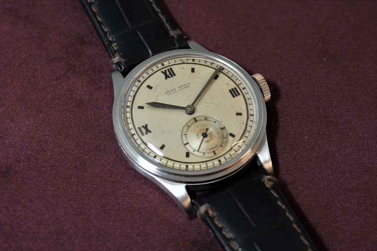 ULYSSE NARDIN Rare Roman Step Case（OT-01／1930s