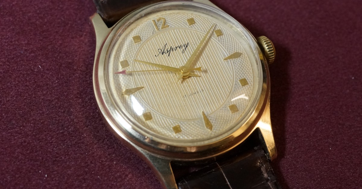 Aspreyアスプレイ‼️モンテカルロ 英国王室御用達 Asprey AQUATIME 9KYg British Made Watch（OT-01／1950s