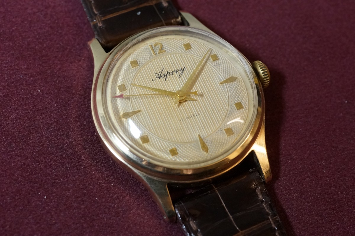Asprey AQUATIME 9KYg British Made Watch(OT-01/1950s)