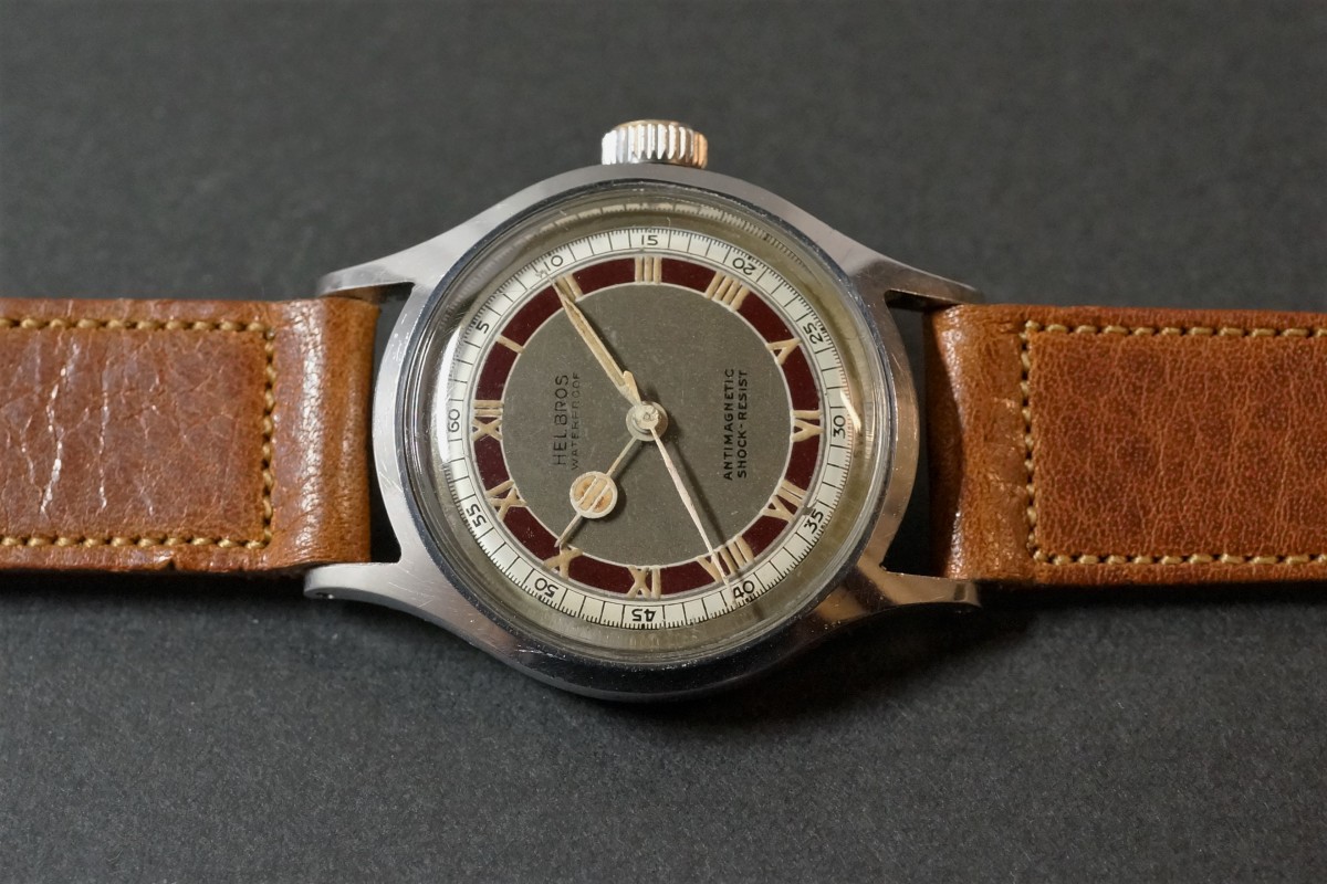 HELBROS OCTO WATCH Waterproof Roman 565 style case OT 01 1940