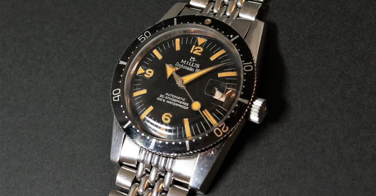 【美品】アルキメデ Archimede パイロット 42mm ユニタス6498 美品】アルキメデ Archimede パイロット 42mm ユニタス6498