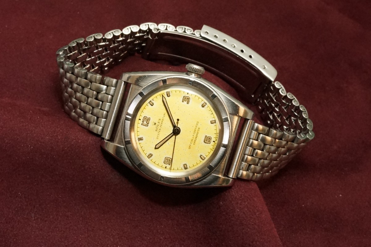 ロレックス バブルバック Ref-3372 Lemon Yellow Chage Dial(RO-31/1947年)