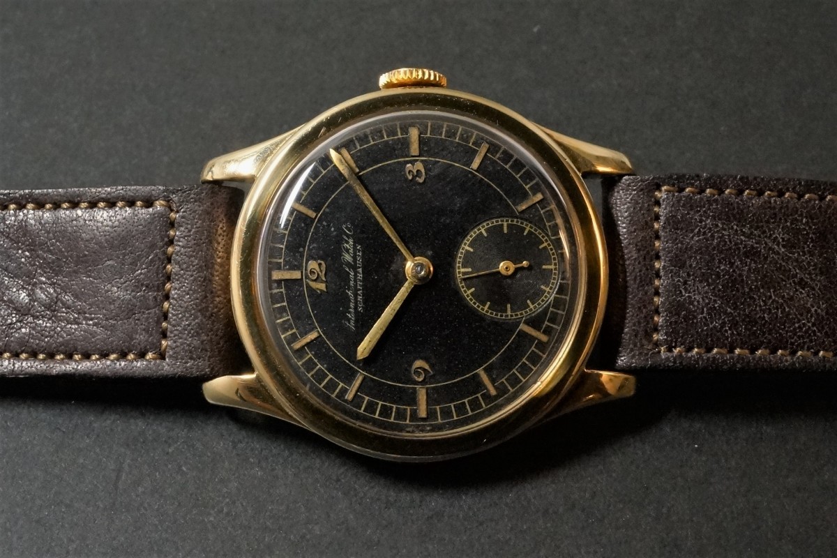 1936年製 オールドインター　IWC cal.83 手巻き IWC Cal-83 Black Sector カラトラバ（OT-04／1936年