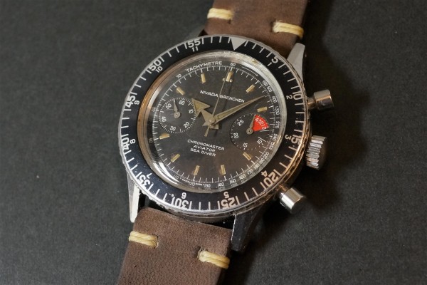 NIVADA GRENCHEN CHRONOMASTER AVIATOR SEA DIVER（ＣＨ-01／1960ｓ)の詳細写真1枚目