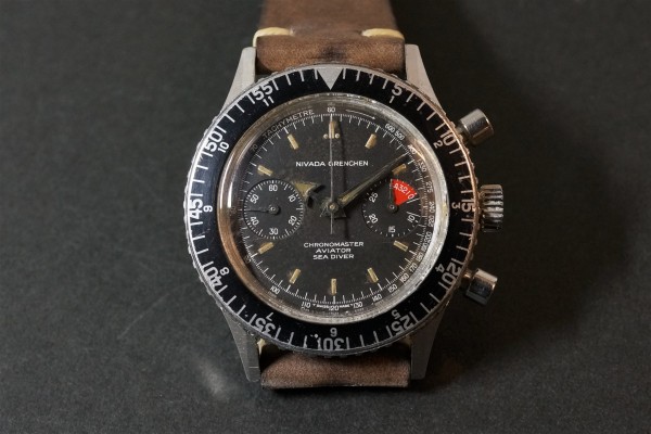 NIVADA GRENCHEN CHRONOMASTER AVIATOR SEA DIVER（ＣＨ-01／1960ｓ)の詳細写真5枚目