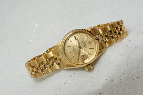 レディース ロレックス OYSTER PERPETUAL 1ST LADY-デイトジャスト  18KYG（RL-15／1959年)の詳細写真1枚目