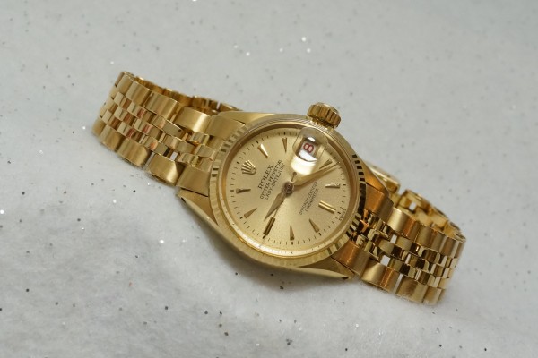 レディース ロレックス OYSTER PERPETUAL 1ST LADY-デイトジャスト  18KYG（RL-15／1959年)の詳細写真2枚目