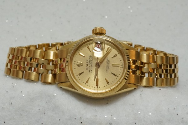 レディース ロレックス OYSTER PERPETUAL 1ST LADY-デイトジャスト  18KYG（RL-15／1959年)の詳細写真3枚目