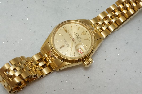 レディース ロレックス OYSTER PERPETUAL 1ST LADY-デイトジャスト  18KYG（RL-15／1959年)の詳細写真5枚目