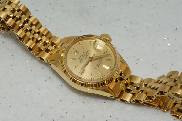 レディース ロレックス OYSTER PERPETUAL 1ST LADY-デイトジャスト  18KYG（RL-15／1959年)の詳細写真6枚目