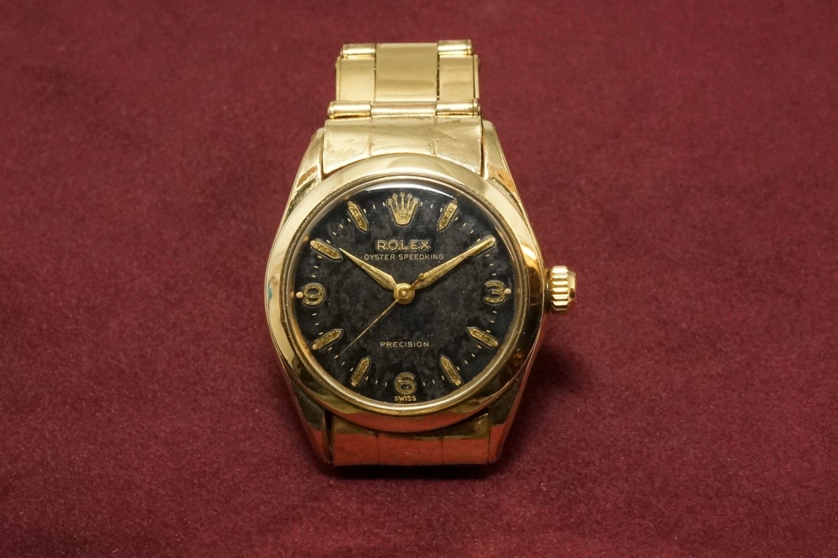 ロレックス OYSTER SPEEDKING Ref-6418GF Gilt/Gloss 369 Dial