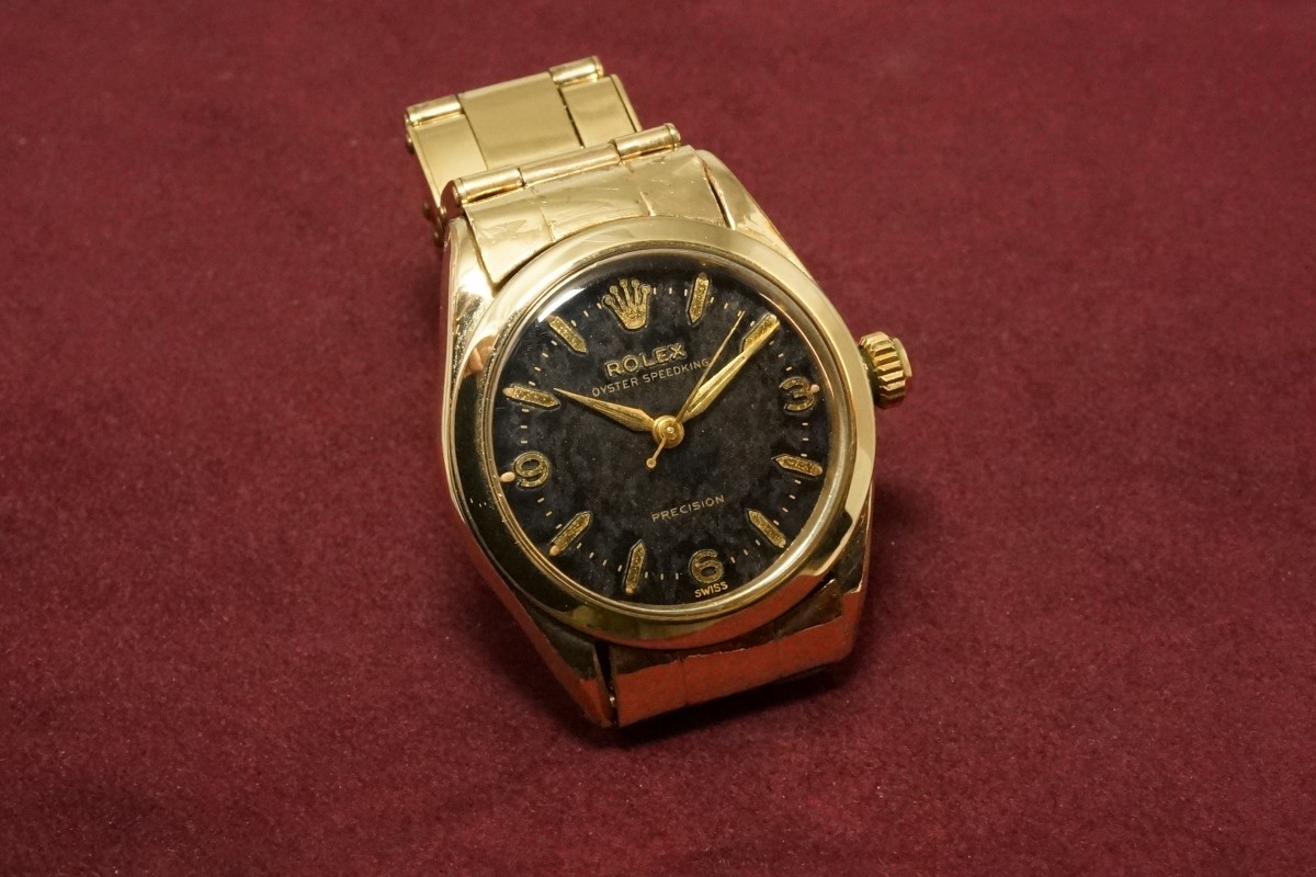 ロレックス OYSTER SPEEDKING Ref-6418GF Gilt/Gloss 369 Dial