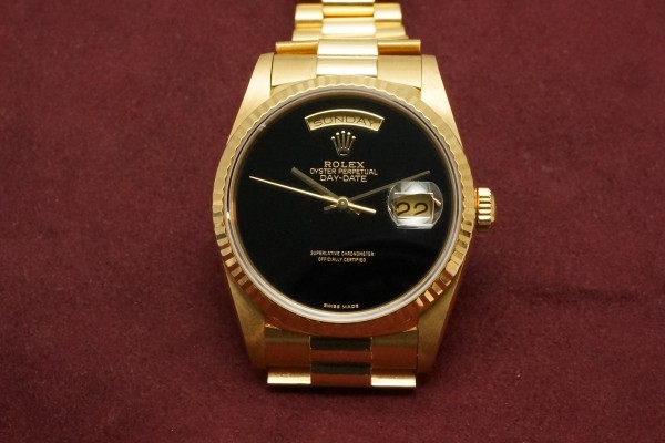 ロレックス デイデイト Ref-18238 Onix Dial（RO-55／1989年)の詳細写真2枚目