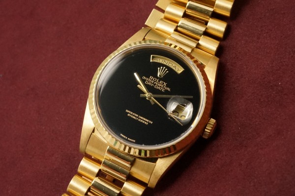 ロレックス デイデイト Ref-18238 Onix Dial（RO-55／1989年)の詳細写真5枚目