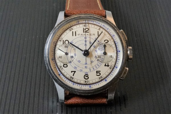 PARKER Rare Caliber Venus.165 クロノグラフ（CH-01／1940ｓ)の詳細写真4枚目
