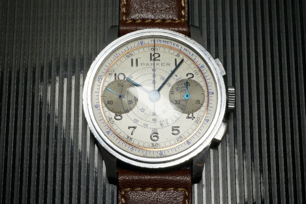 PARKER Rare Caliber Venus.165 クロノグラフ（CH-01／1940ｓ)の詳細写真6枚目