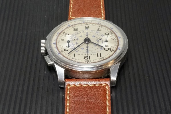 PARKER Rare Caliber Venus.165 クロノグラフ（CH-01／1940ｓ)の詳細写真10枚目