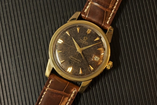 オメガ シーマスター CALENDER Black Gilt Dial（ＯＴ-02／1956年)の詳細写真5枚目