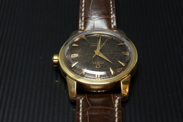 オメガ シーマスター CALENDER Black Gilt Dial（ＯＴ-02／1956年)の詳細写真8枚目