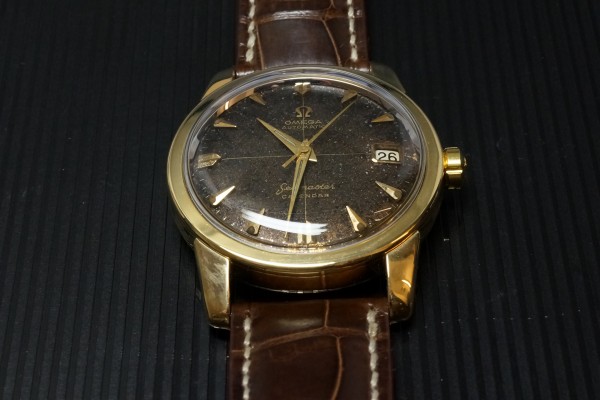 オメガ シーマスター CALENDER Black Gilt Dial（ＯＴ-02／1956年)の詳細写真9枚目