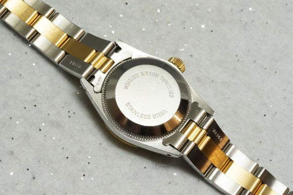 レディース ロレックス OYSTER PERPETUAL Zephyr 18KYG&SS（RL-16／1990年)の詳細写真8枚目