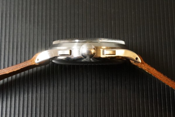 HENRI BLANC GENEVE Triple Date クロノグラフ Black gilt Near Mint!（ヘンリ　ブラン／1940ｓ)の詳細写真10枚目