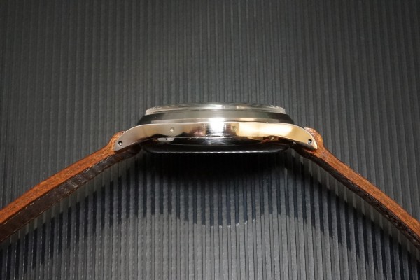 HENRI BLANC GENEVE Triple Date クロノグラフ Black gilt Near Mint!（ヘンリ　ブラン／1940ｓ)の詳細写真11枚目