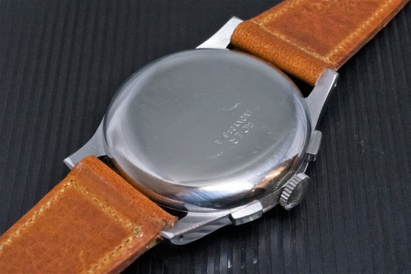 HENRI BLANC GENEVE Triple Date クロノグラフ Black gilt Near Mint!（ヘンリ　ブラン／1940ｓ)の詳細写真13枚目