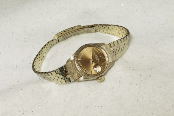 レディース ロレックス OYSTER PERPETUAL DATE 18KWG（RL-17／1970s)の詳細写真2枚目