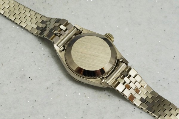 レディース ロレックス OYSTER PERPETUAL DATE 18KWG（RL-17／1970s)の詳細写真8枚目