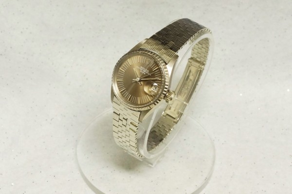 レディース ロレックス OYSTER PERPETUAL DATE 18KWG（RL-17／1970s)の詳細写真11枚目