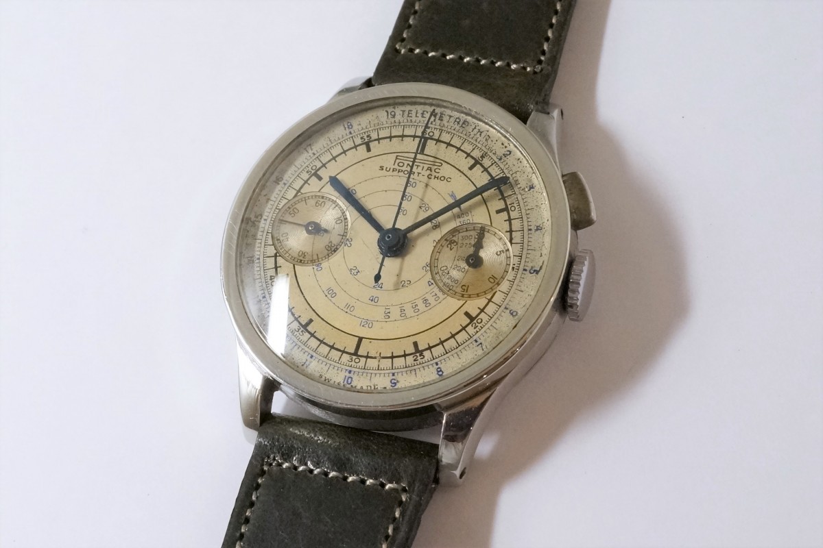 PONTIAC Sector Design カラトラバ クロノグラフ(CH-01/1930s)
