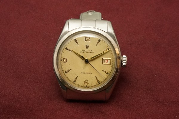 ロレックス OYSTERDATE Ref-6094 All Red Calendar（RO-71／1953年)の詳細写真2枚目