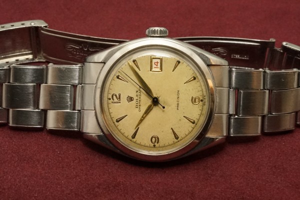 ロレックス OYSTERDATE Ref-6094 All Red Calendar（RO-71／1953年)の詳細写真6枚目