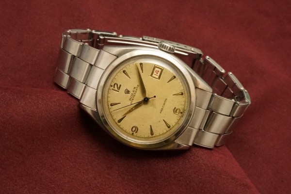ロレックス OYSTERDATE Ref-6094 All Red Calendar（RO-71／1953年)の詳細写真1枚目