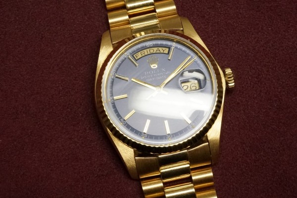 ロレックス デイデイト REF.1803 BLUE DIAL MINT!（OT-06／１９７７年)の詳細写真4枚目